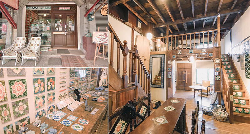 【台灣花磚博物館】嘉義百年老屋，車站附近室內景點！展示眾多台灣傳統花紋磁磚